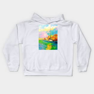 Rainbow morning Kids Hoodie